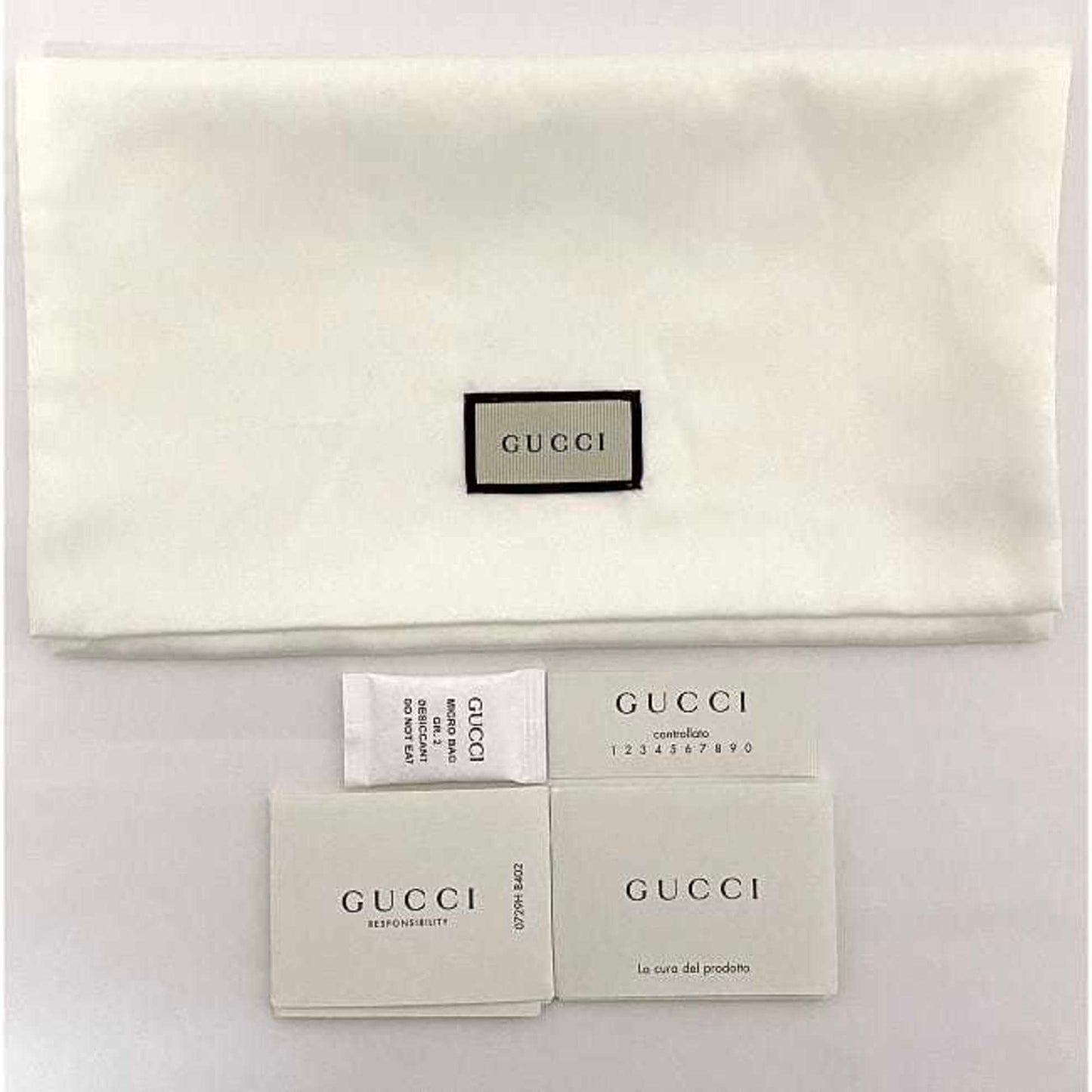 Gucci Black Silver Leather Long Wallet (Bi-Fold)