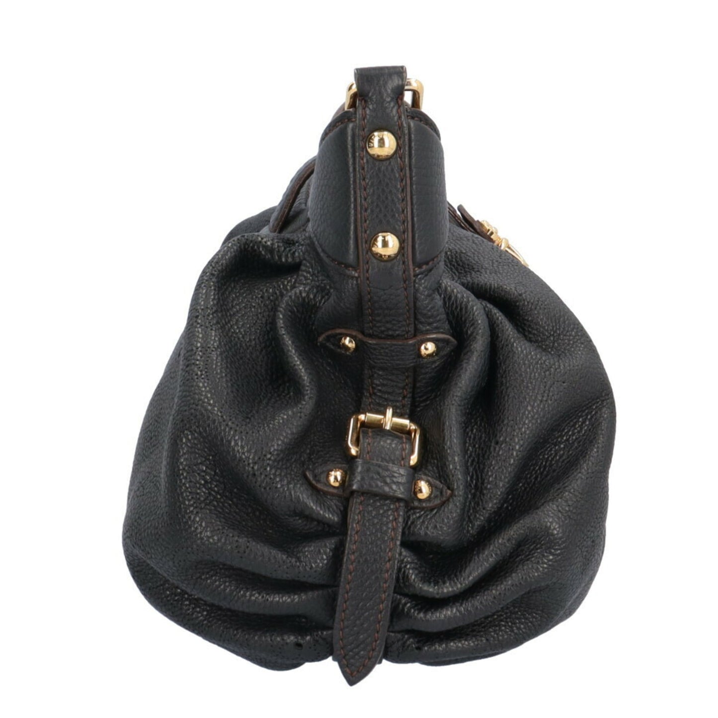 Louis Vuitton Mahina Black Mahina Leather Shoulder Bag