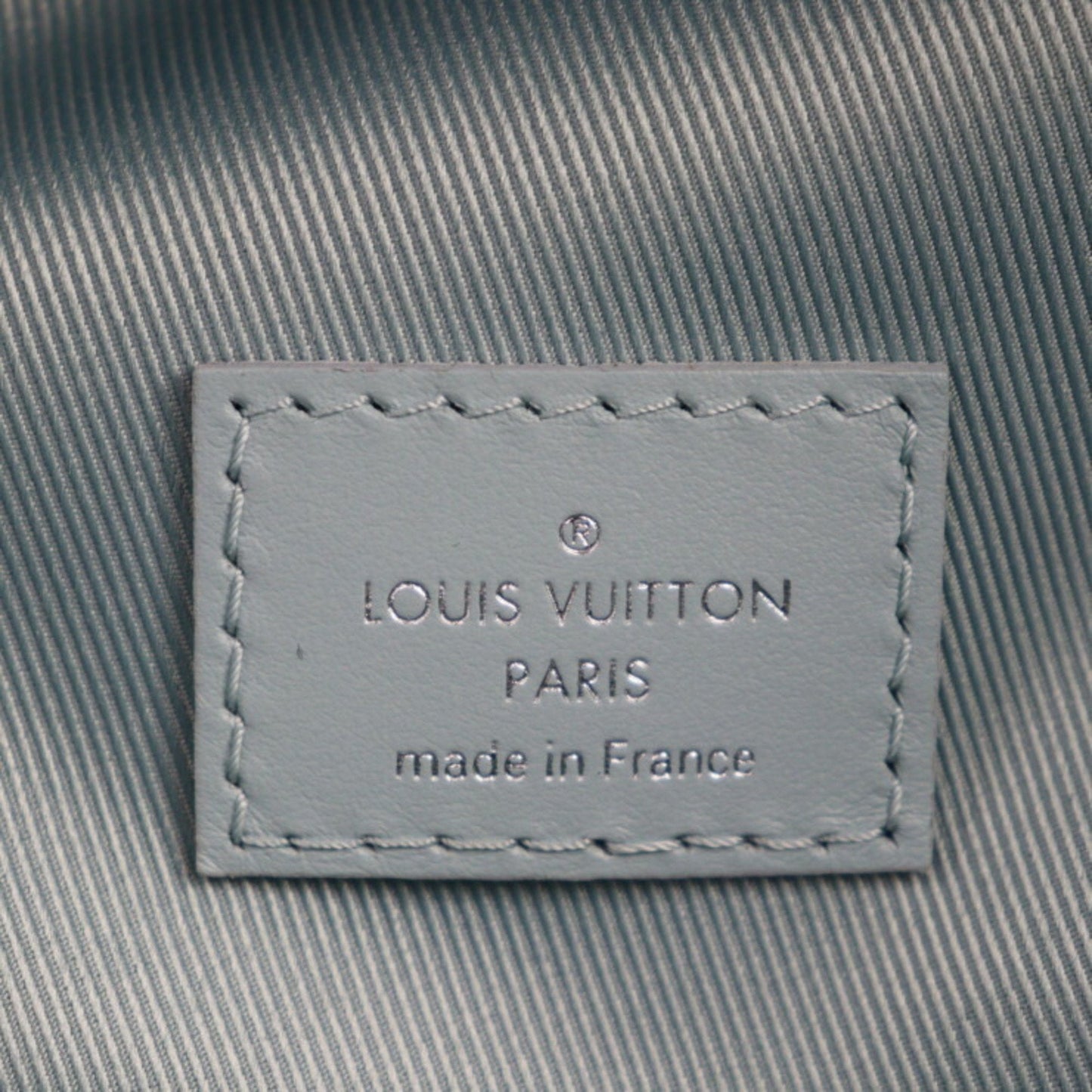 Louis Vuitton Light Blue Pvc Leather Backpack Handbag