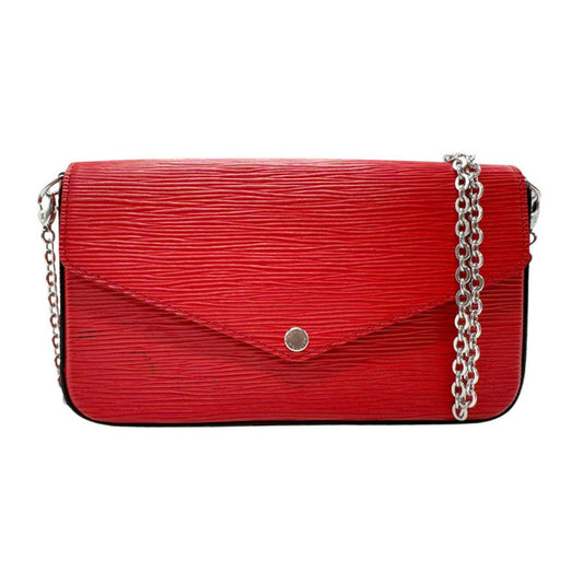 Louis Vuitton Red Color Epi Leather Pochette Shoulder Bag ()