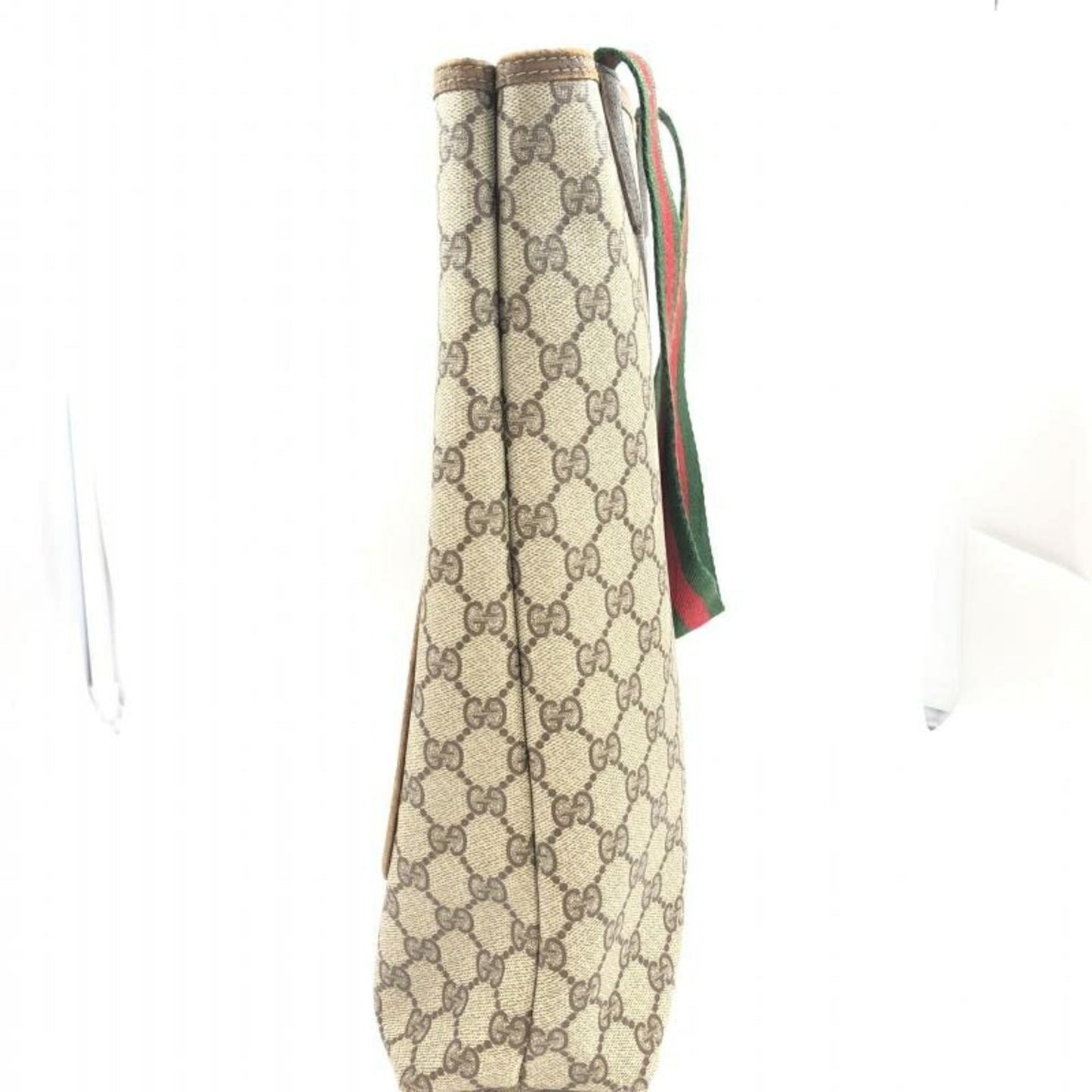 Gucci Sherry Line Blue Leather Tote Bag