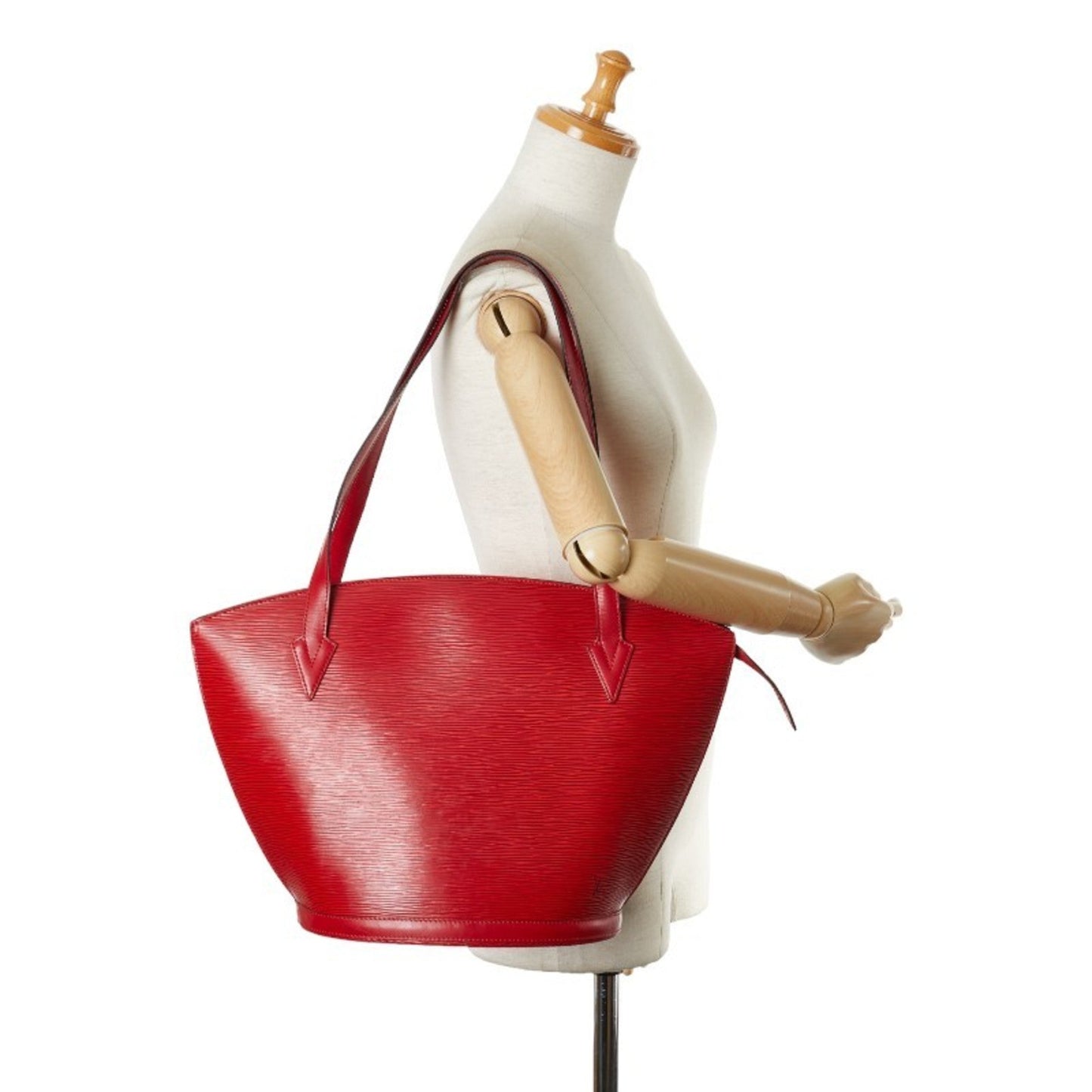 Louis Vuitton Epi Castilian Red Leather Shoulder Bag Tote Bag