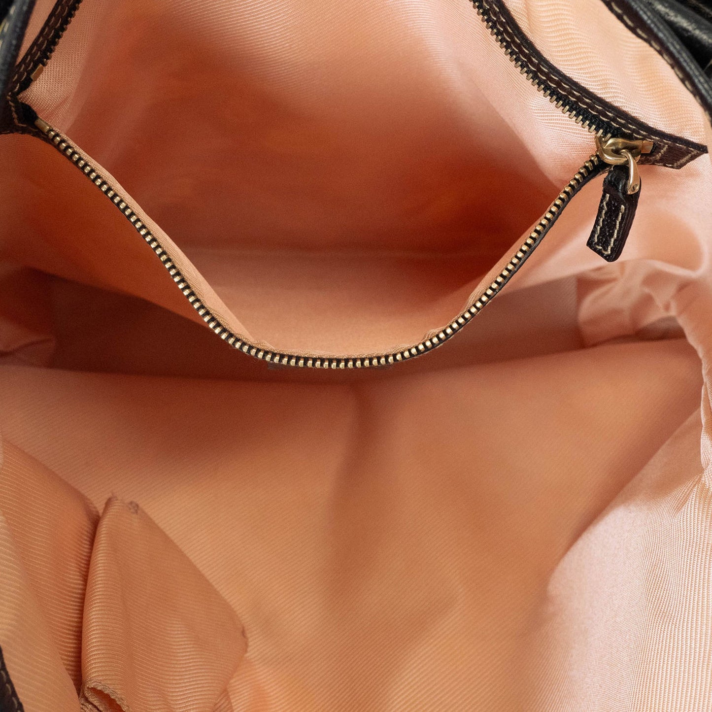 Gucci Black Satin Leather Tote Bag