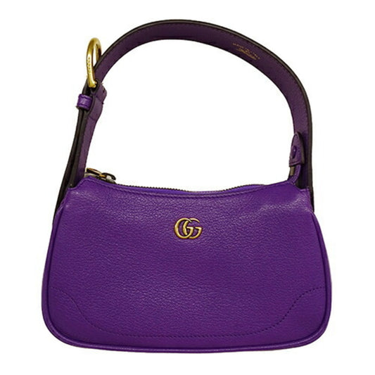 Gucci Purple Leather Shoulder Bag ()