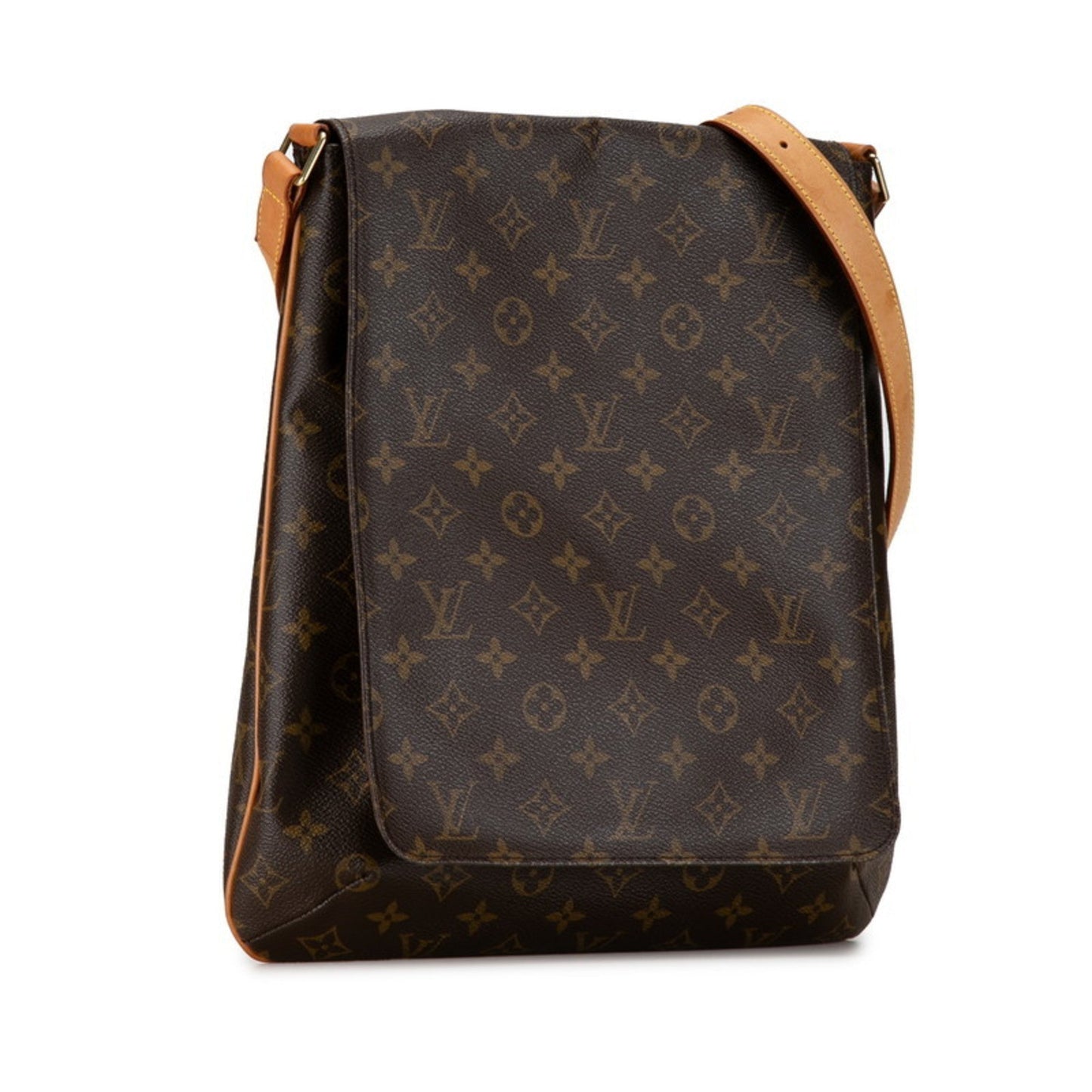 Louis Vuitton Brown Pvc Leather Pochette Pouch Shoulder Bag