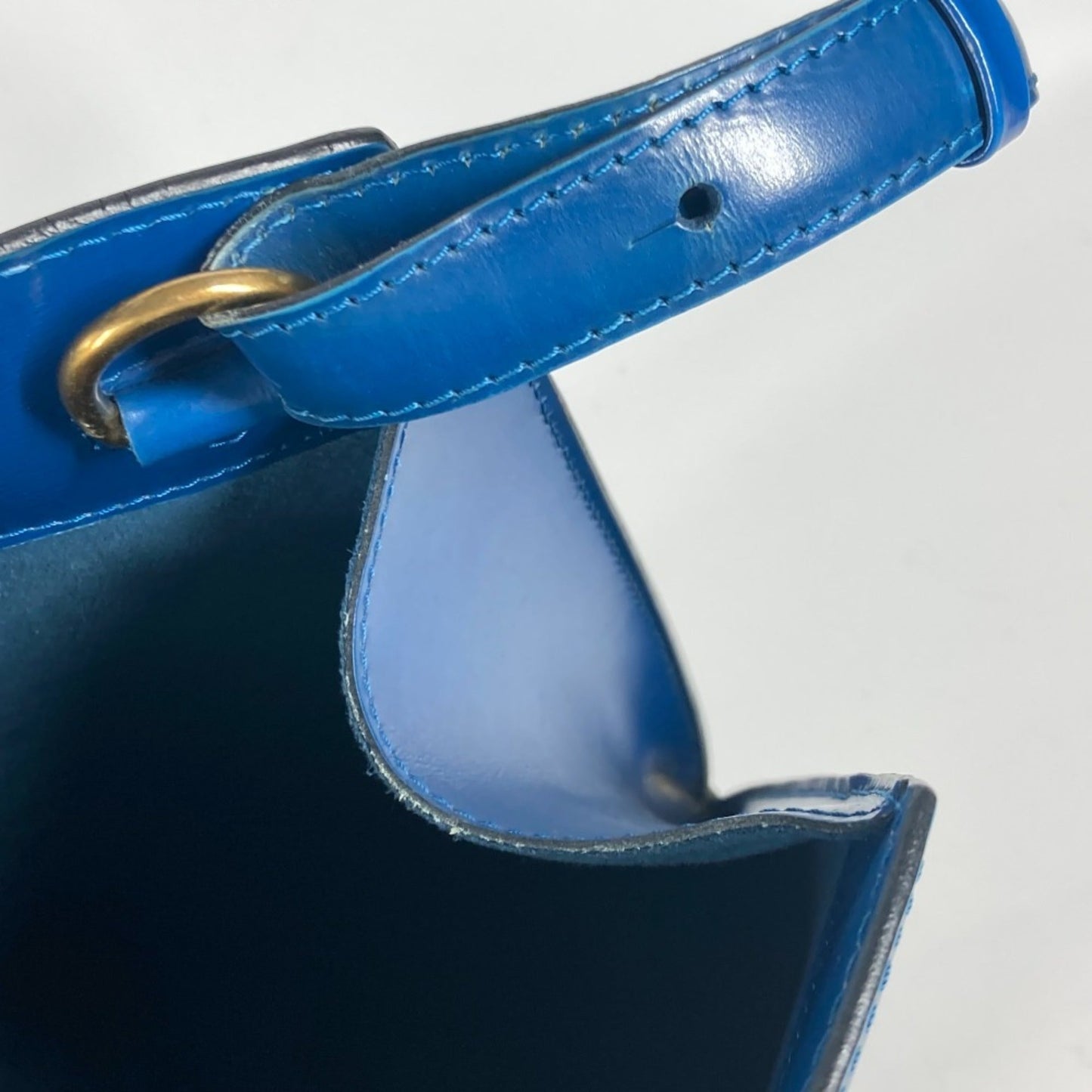 Louis Vuitton Blue Toledo Blue Epi Leather Shoulder Bag