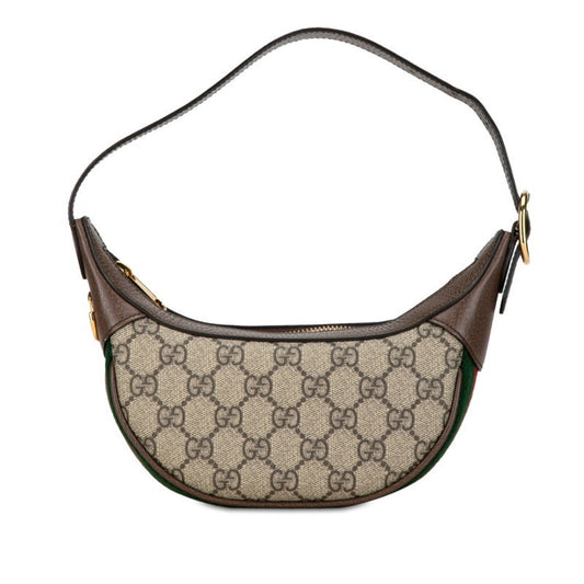 Gucci Beige Brown Pvc Leather Handbag ()
