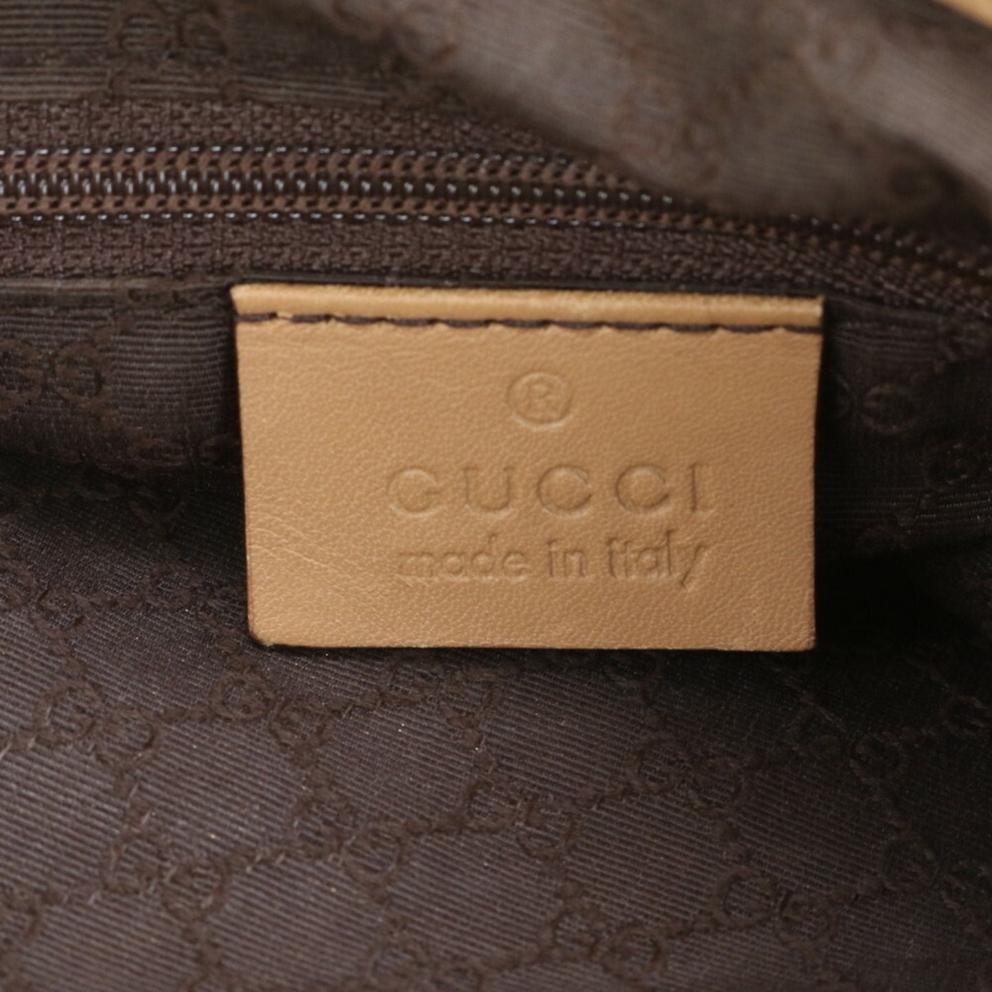 Gucci Light Brown Leather Shoulder Bag