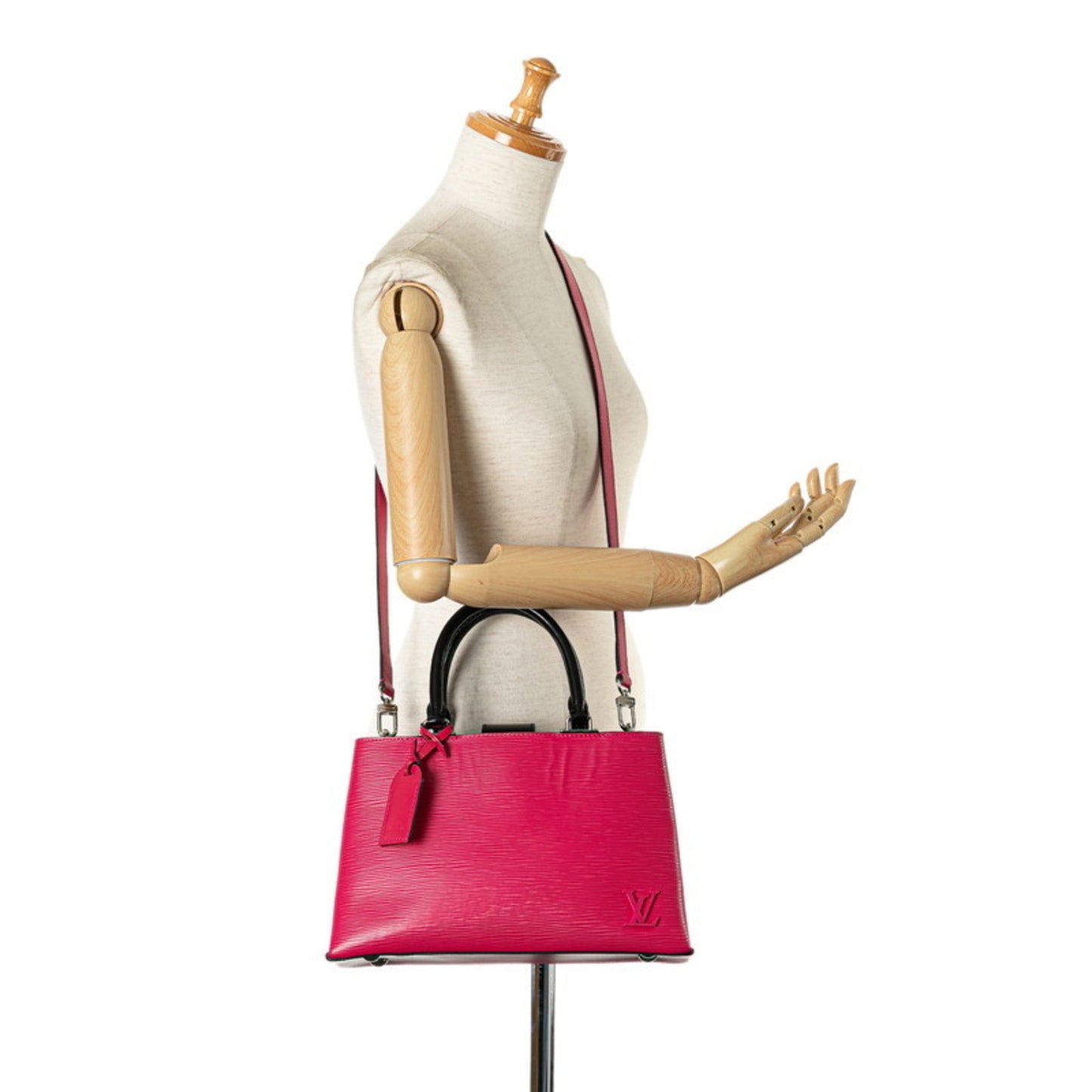 Louis Vuitton Hot Pink Leather Handbag Shoulder Bag
