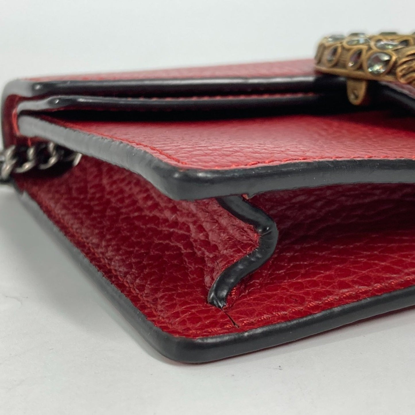 Gucci Red Leather Shoulder Bag