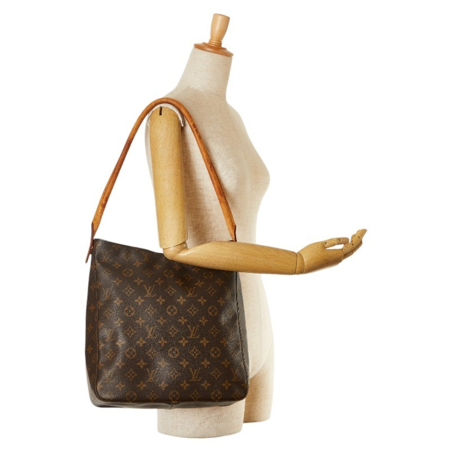 Louis Vuitton Brown Pvc Leather Shoulder Bag