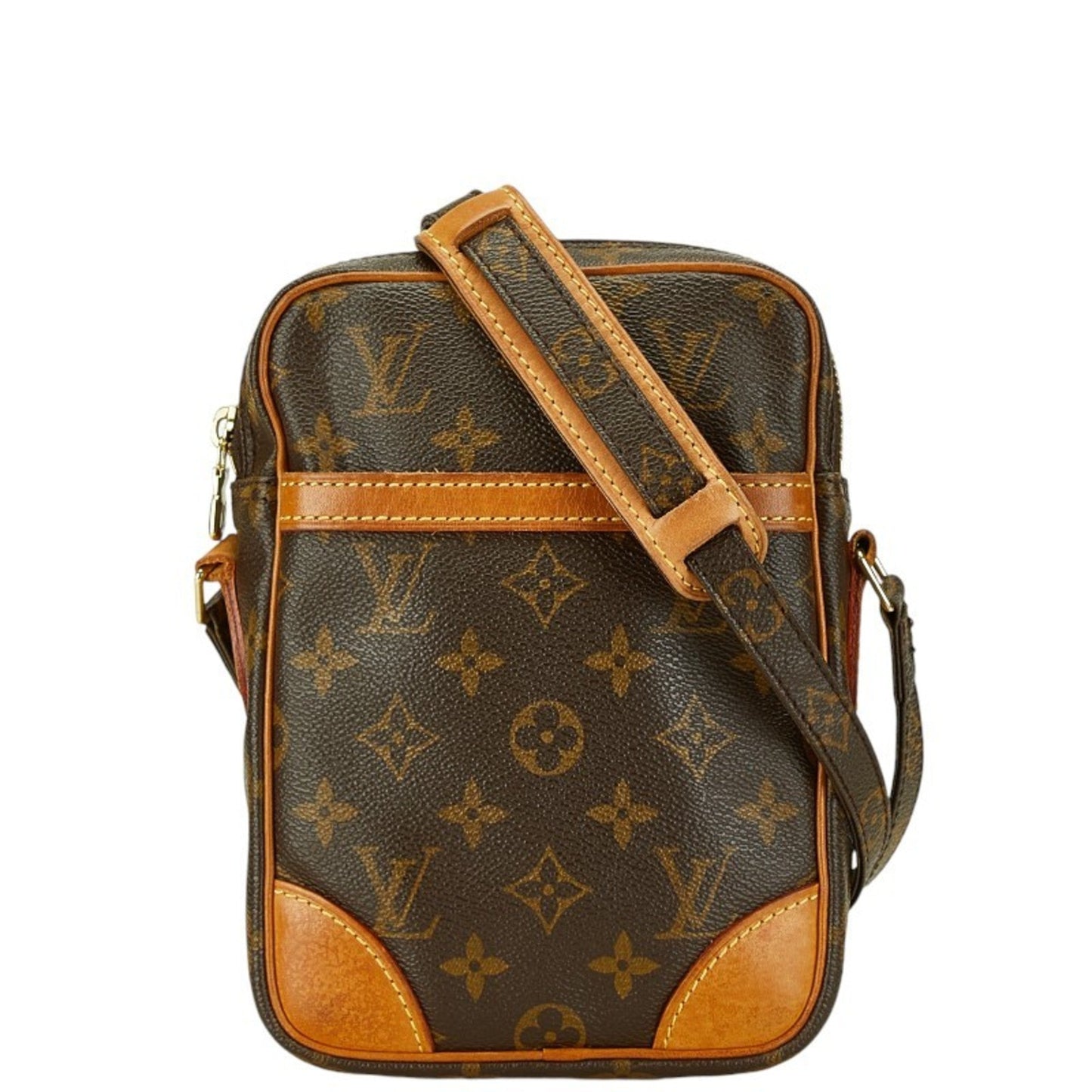 Louis Vuitton Brown Pvc Leather Shoulder Bag ()
