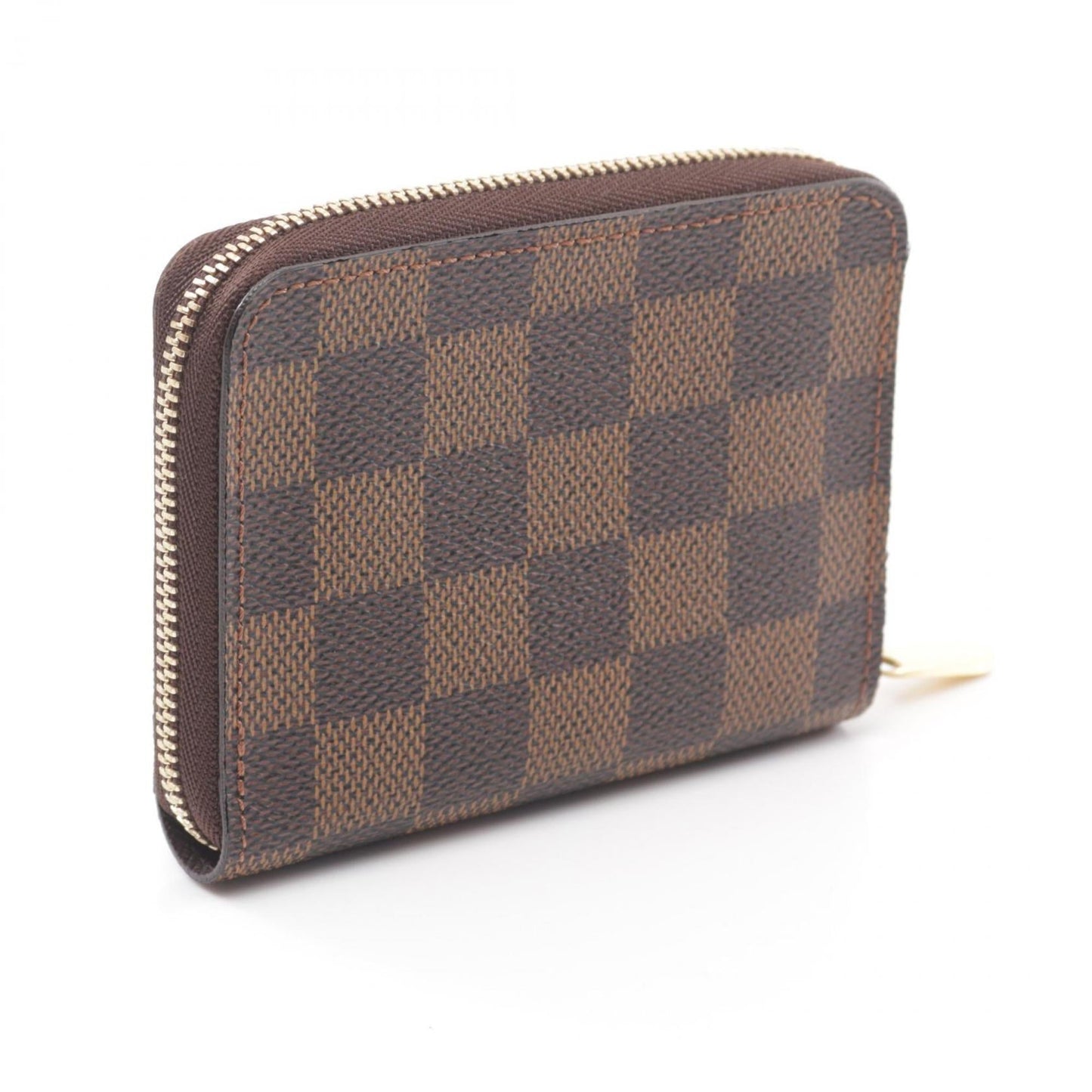 Louis Vuitton Damier Brown Coated Canvas Chain/Shoulder Wallet