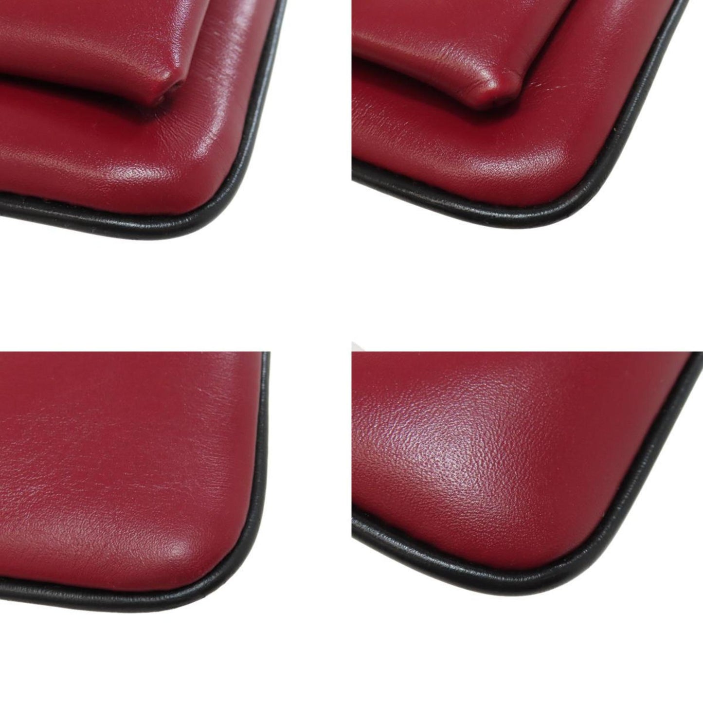 Gucci Red Color Leather Shoulder Bag