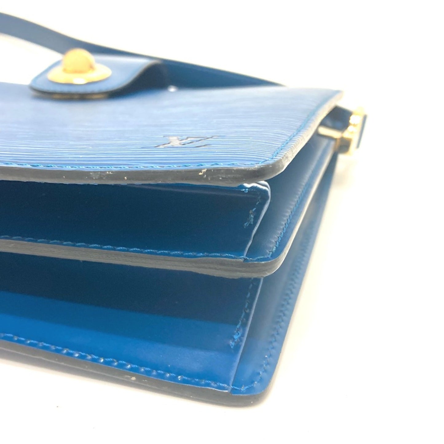 Louis Vuitton Blue Leather Shoulder Bag