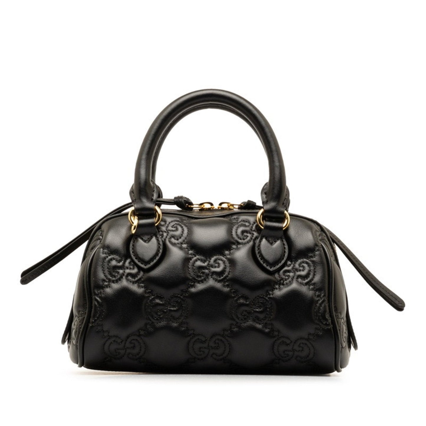Gucci Black Leather Handbag Shoulder Bag