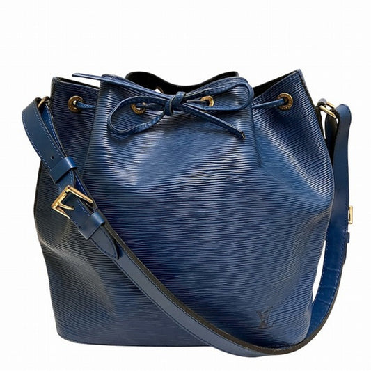 Louis Vuitton Blue Toledo Blue Leather Shoulder Bag ()
