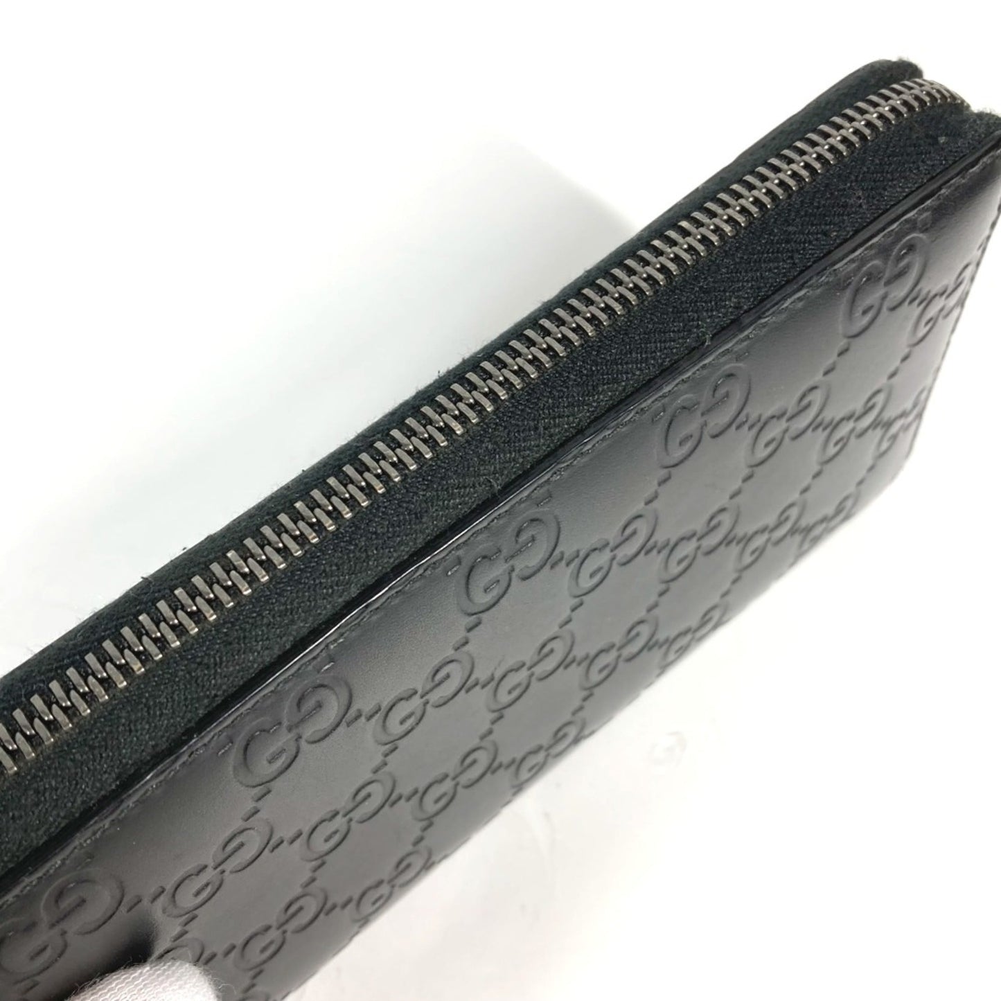 Gucci Black Leather Long Wallet (Bi-Fold)