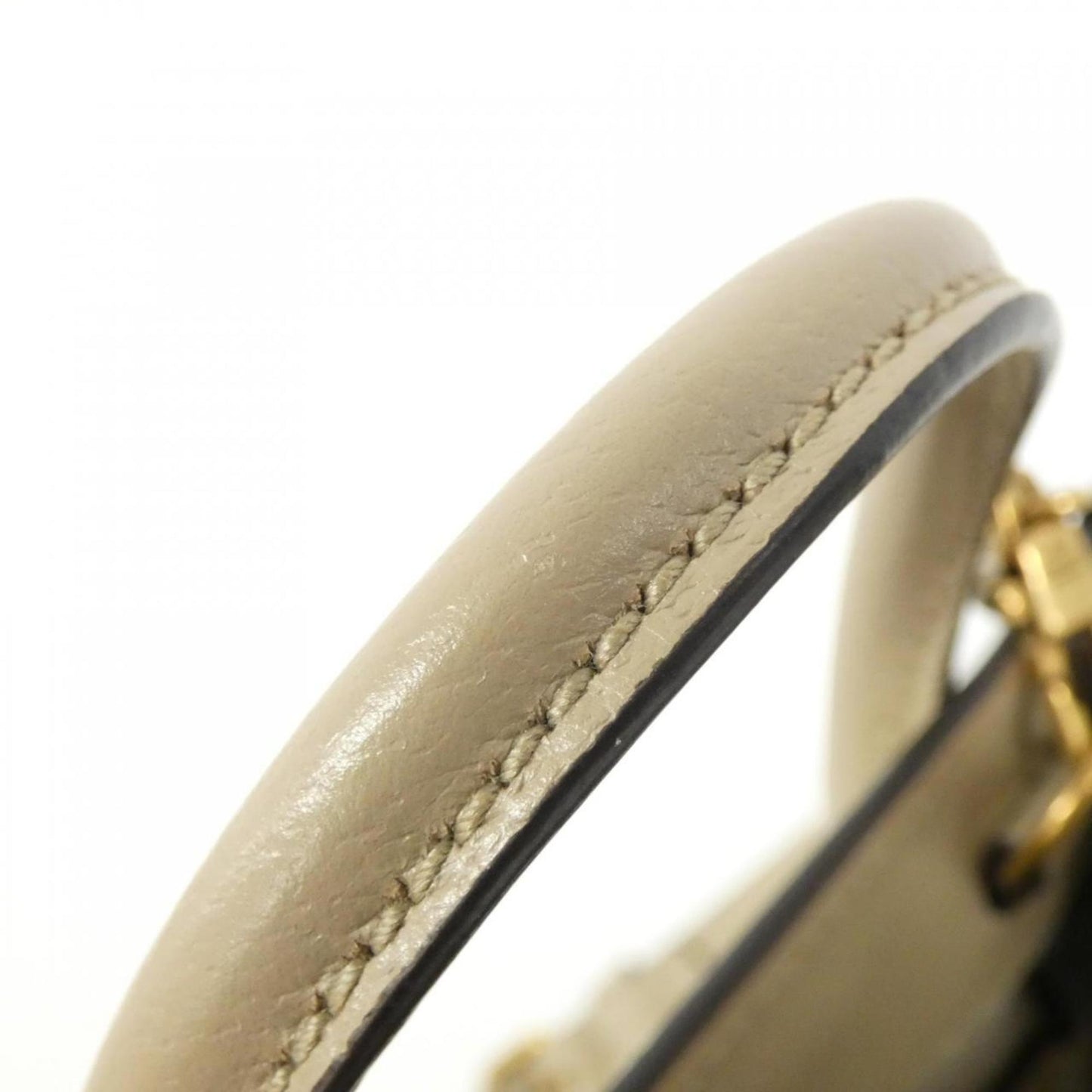 Gucci Beige White Gg Supreme Leather Handbag