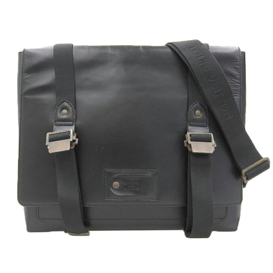 Louis Vuitton Black Leather Shoulder Bag ()