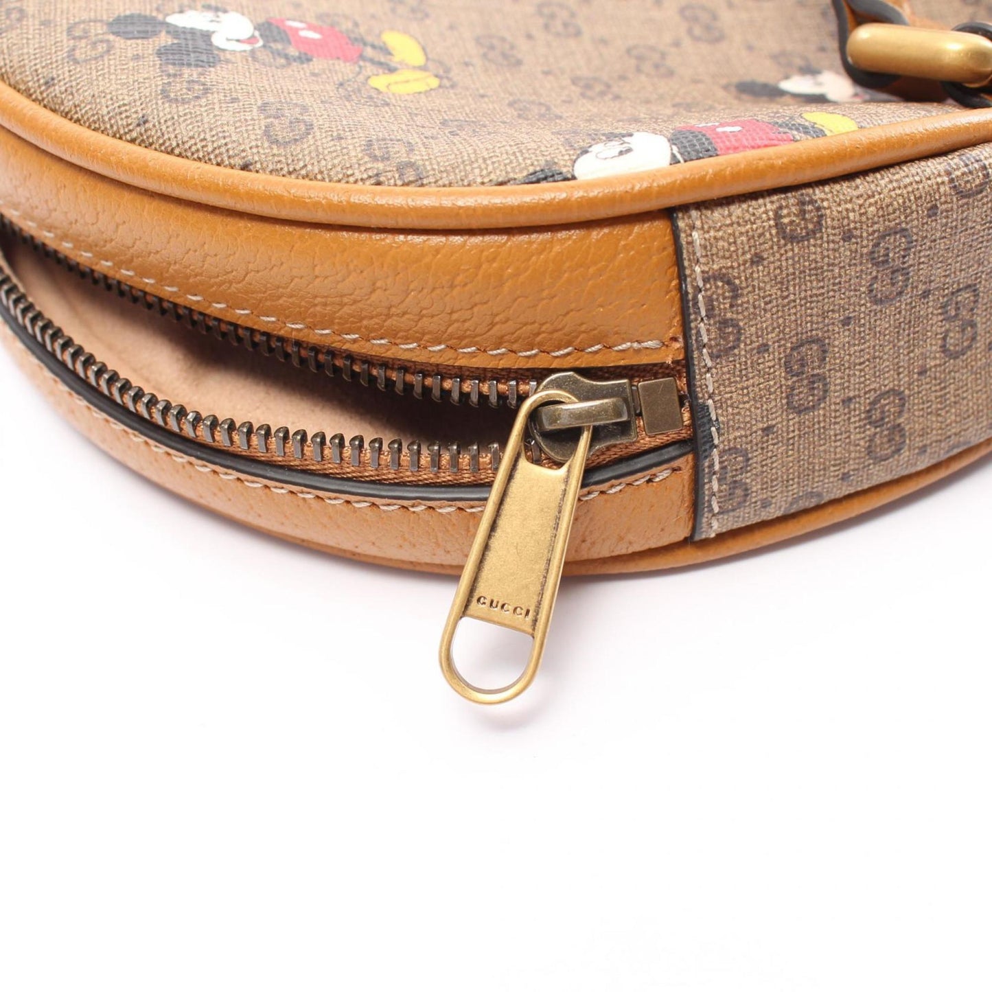 Gucci Brown Multi-Color Coated Canvas Pvc Leather Backpack