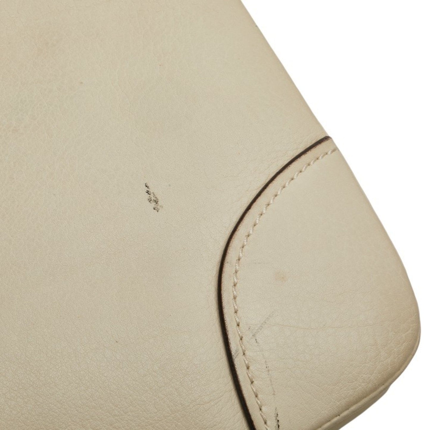 Gucci White Leather Shoulder Bag