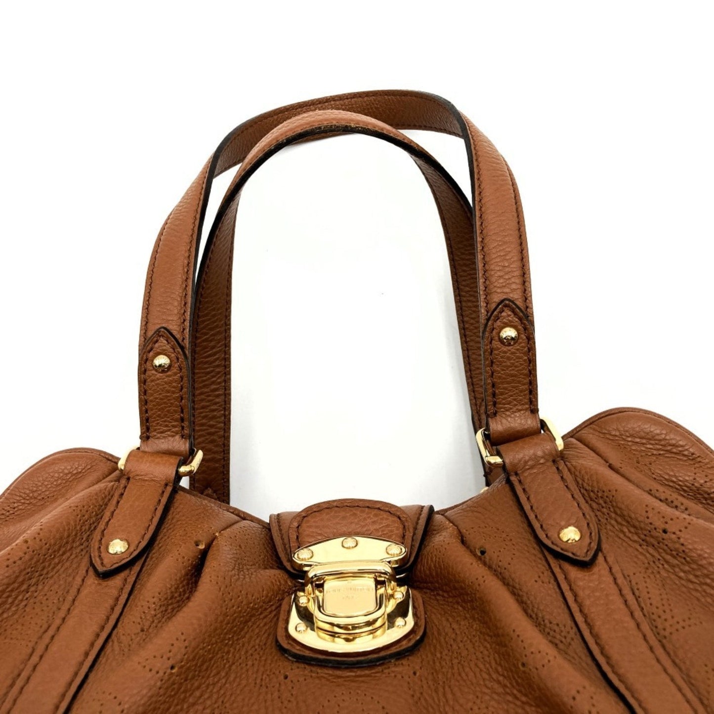 Louis Vuitton Brown Leather Shoulder Bag