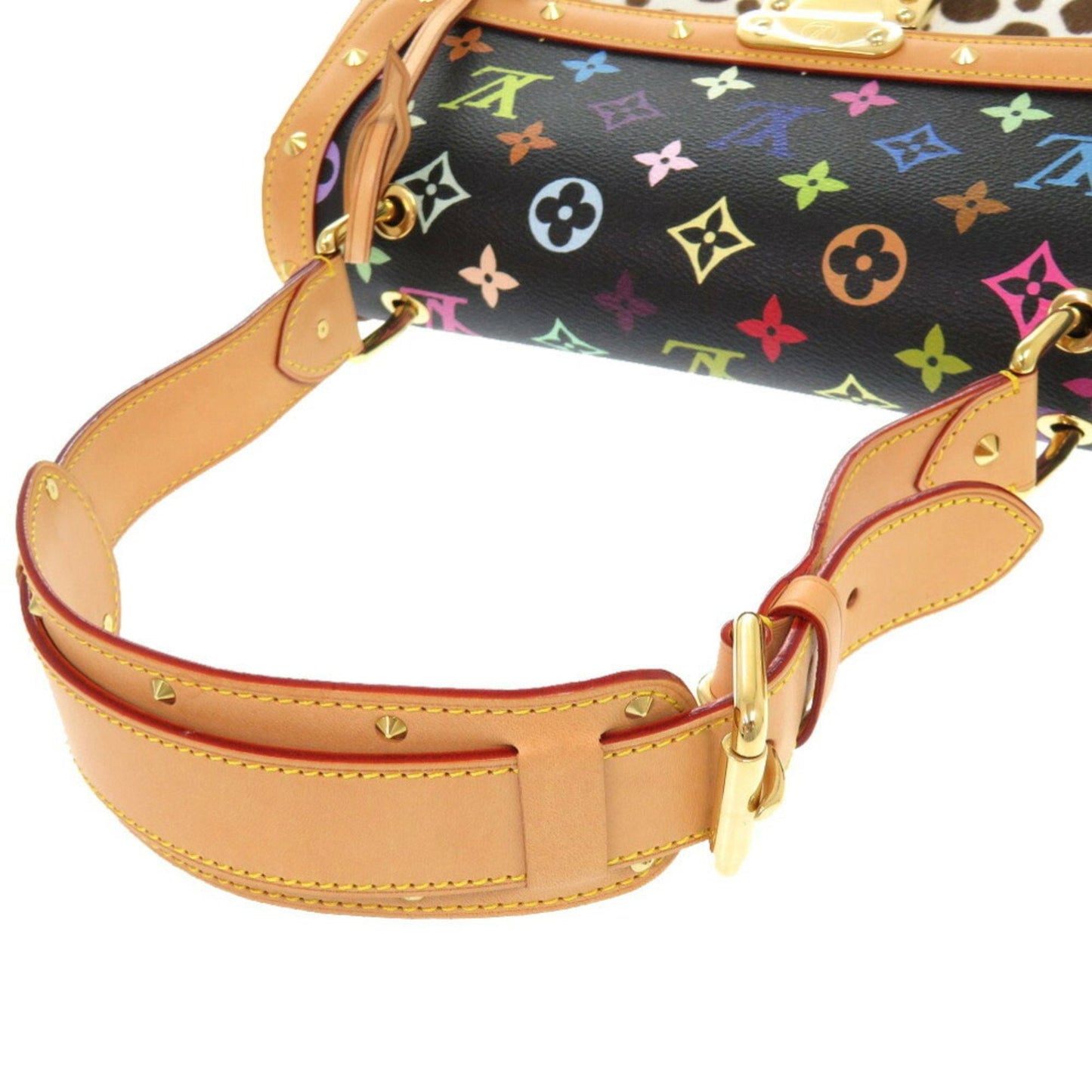 Louis Vuitton Black Multi-Color Noir Monogram Multicolore Leather Handbag Shoulder Bag
