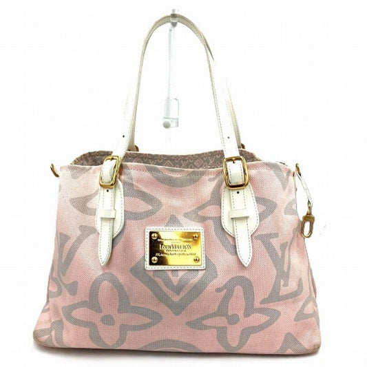 Louis Vuitton Rose Canvas Handbag Shoulder Bag ()