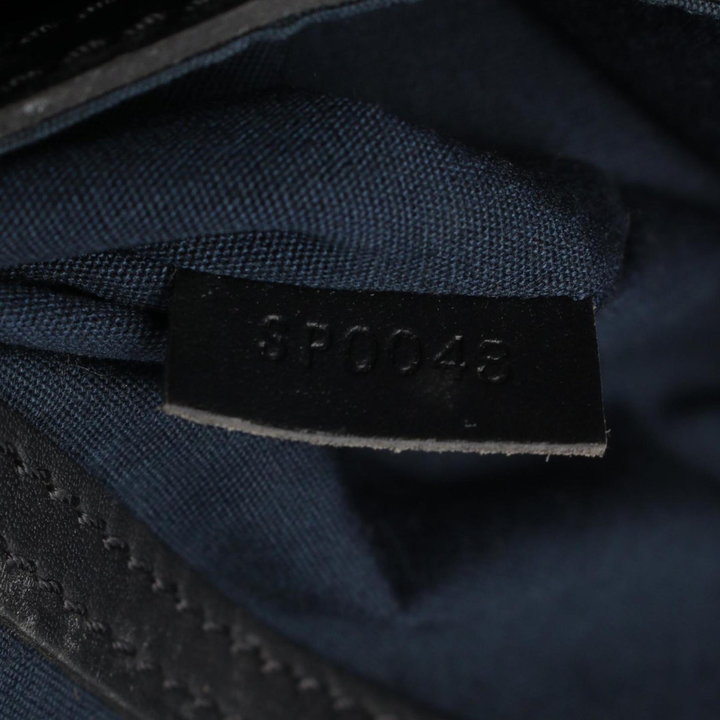 Louis Vuitton Navy Canvas Leather Backpack