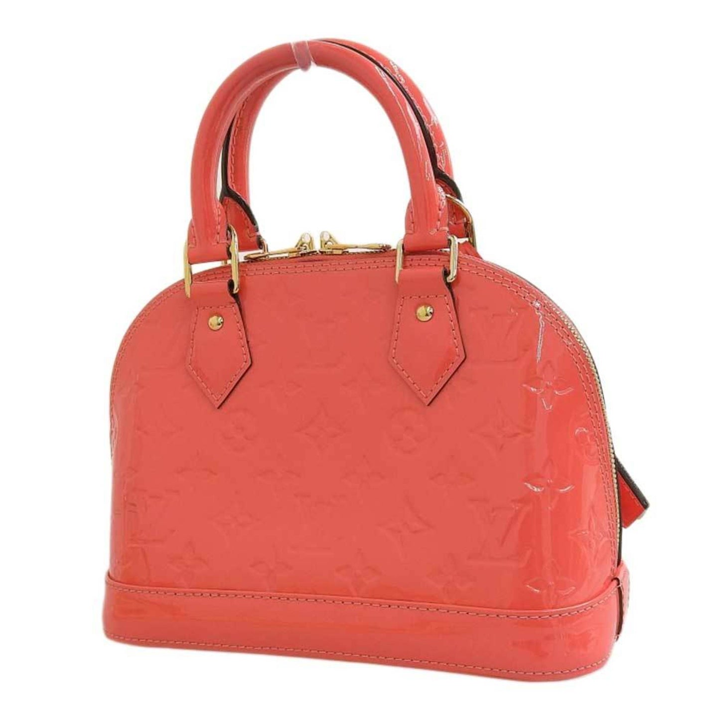 Louis Vuitton Rose Litchi Monogram Vernis Handbag Shoulder Bag