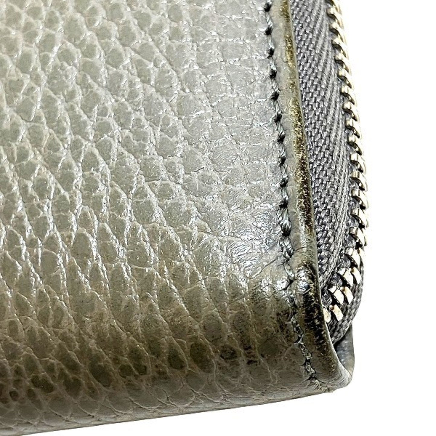 Gucci Gray Leather Coin Purse/Coin Case