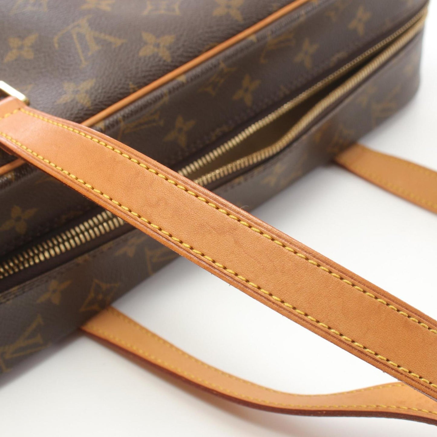 Louis Vuitton Brown Monogram Leather Shoulder Bag