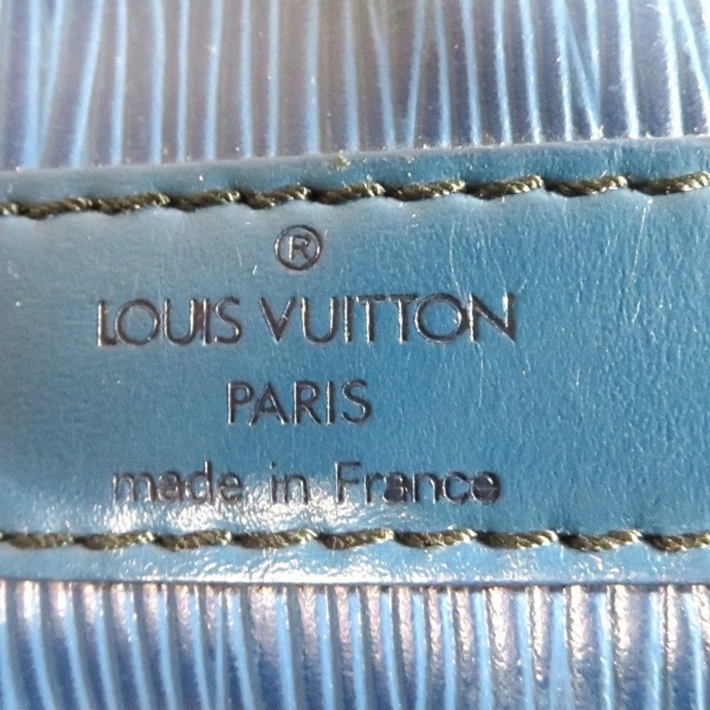 Louis Vuitton Blue Toledo Blue Leather Shoulder Bag