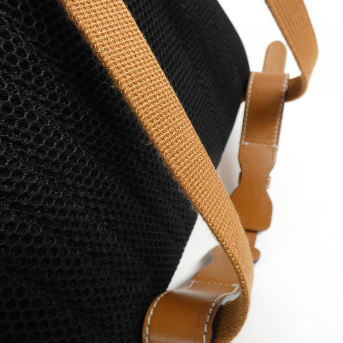 Gucci Beige Red Color Nylon Leather Backpack
