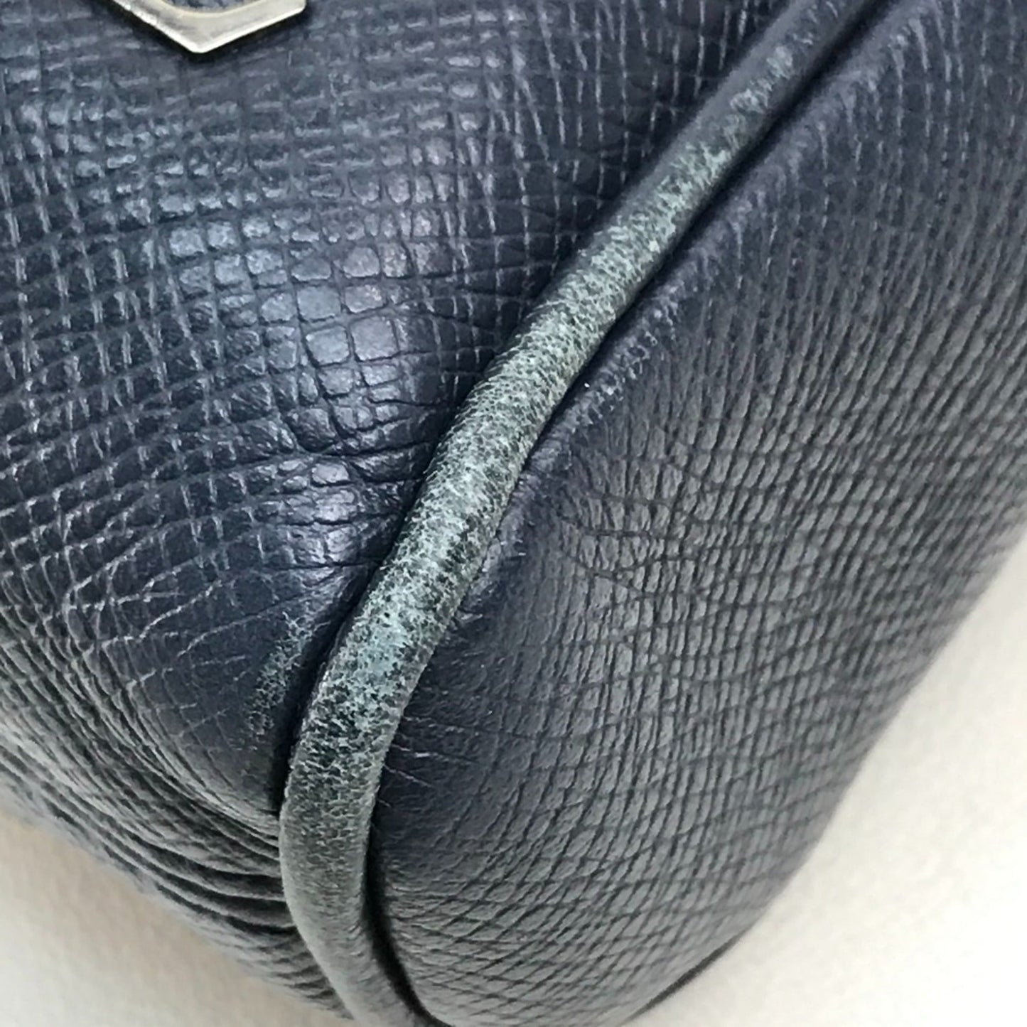 Louis Vuitton Navy Leather Shoulder Bag