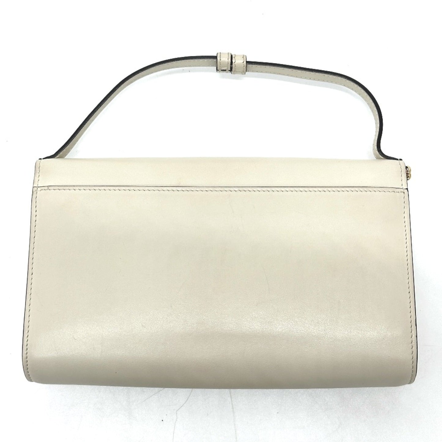 Gucci White Leather Shoulder Bag