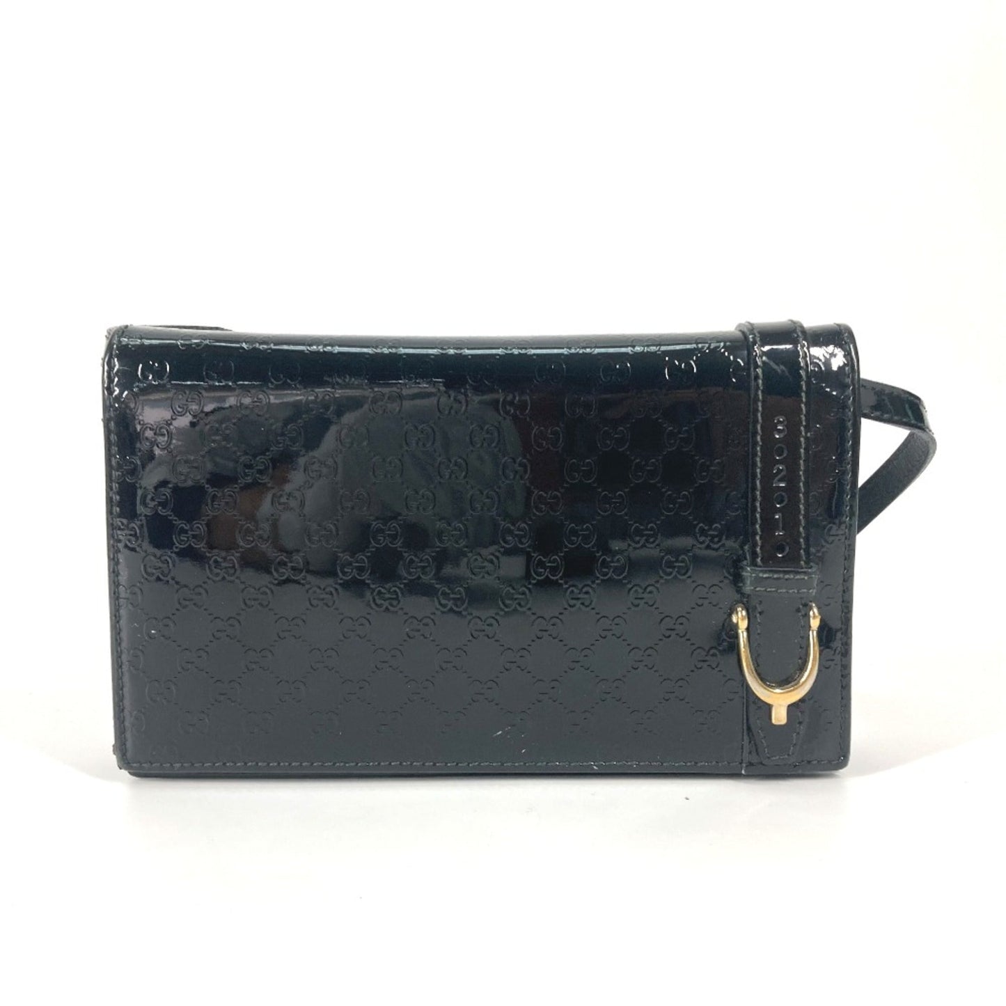 Gucci Black Patent Leather Shoulder Bag ()