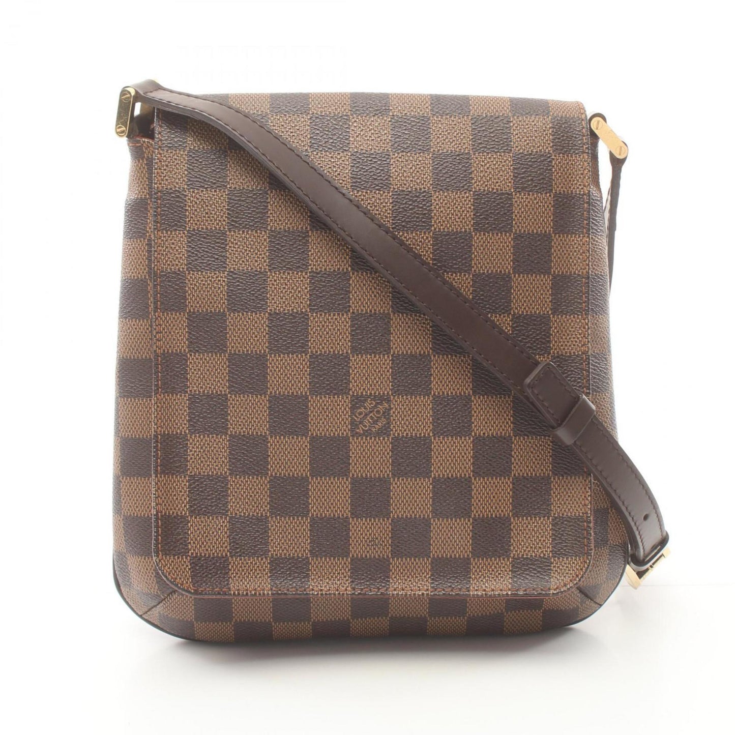 Louis Vuitton Brown Ebene Damier Canvas Leather Shoulder Bag ()