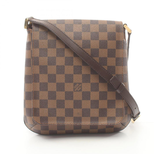 Louis Vuitton Brown Ebene Damier Canvas Leather Shoulder Bag ()