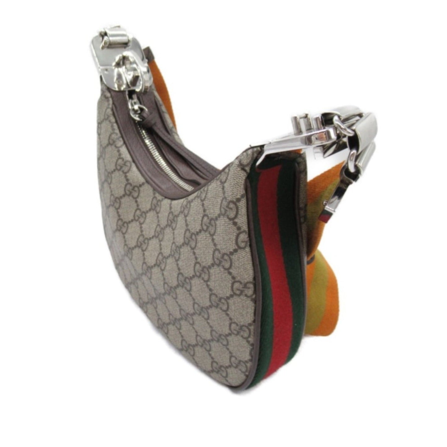 Gucci Beige Brown Gg Canvas Shoulder Bag