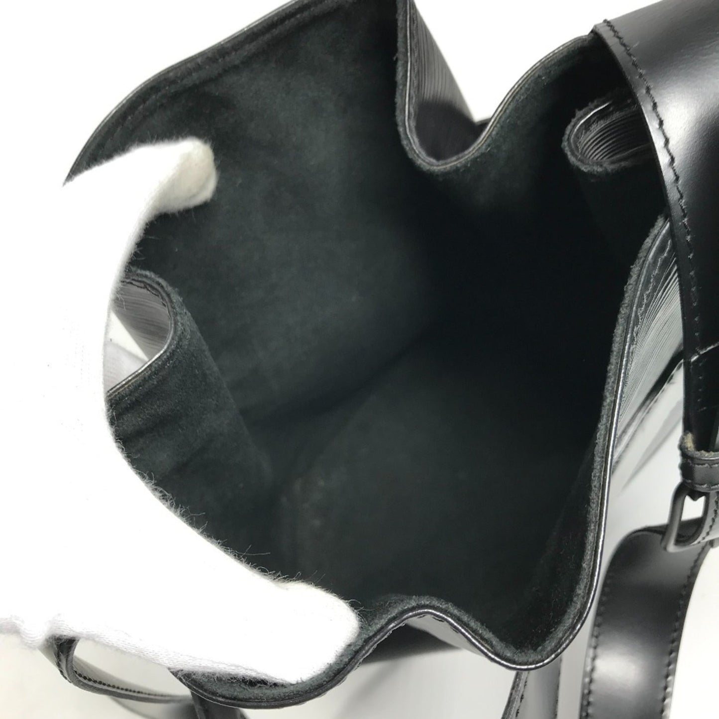 Louis Vuitton Black Noir Epi Leather Shoulder Bag