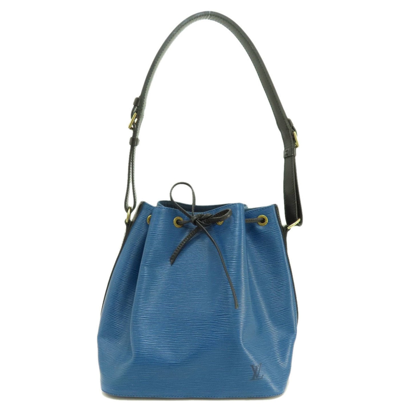 Louis Vuitton Black Blue Epi Leather Shoulder Bag
