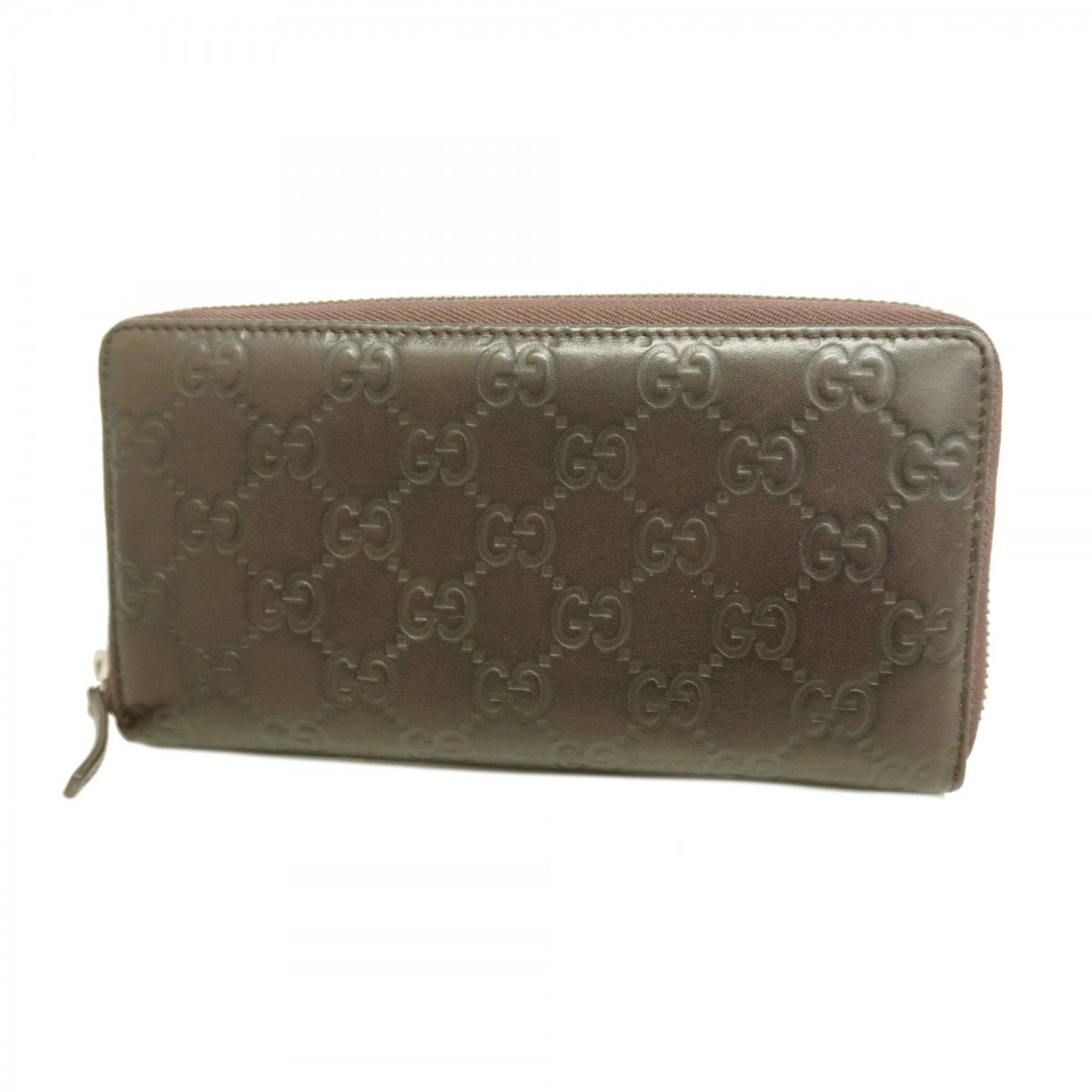 Gucci Brown Leather Long Wallet (Bi-Fold)