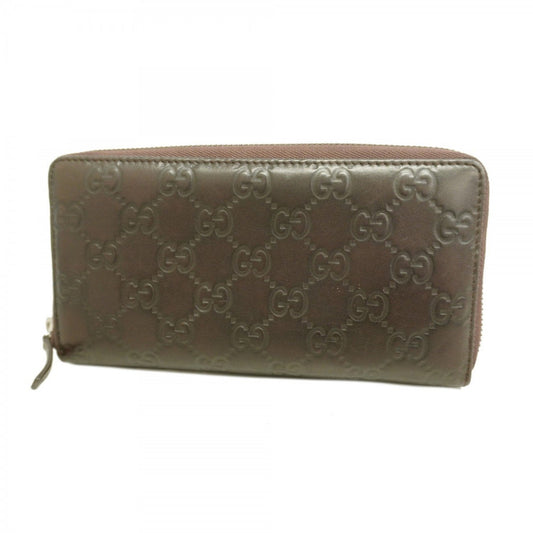 Gucci Brown Leather Long Wallet (Bi-Fold)