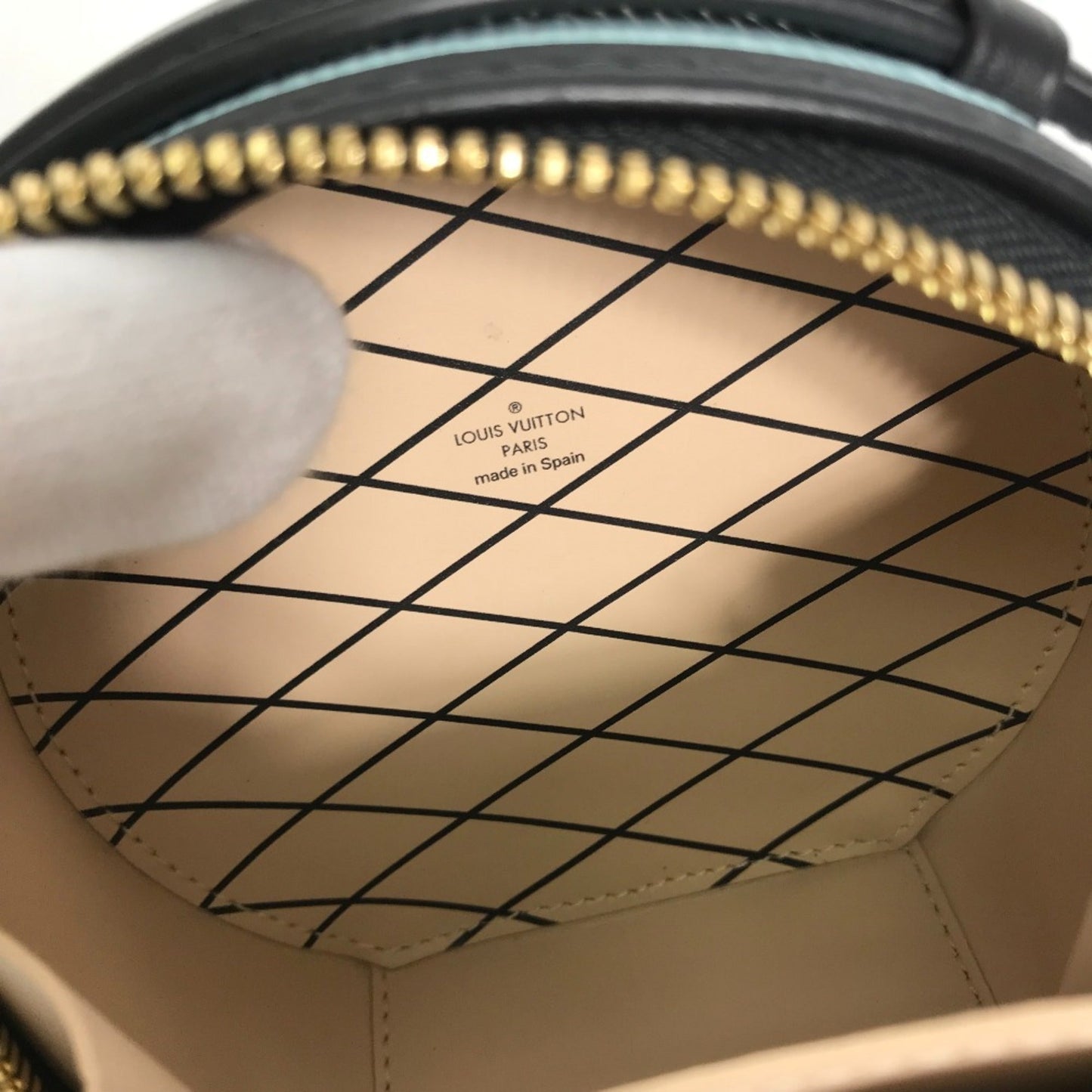 Louis Vuitton Blue Leather Shoulder Bag
