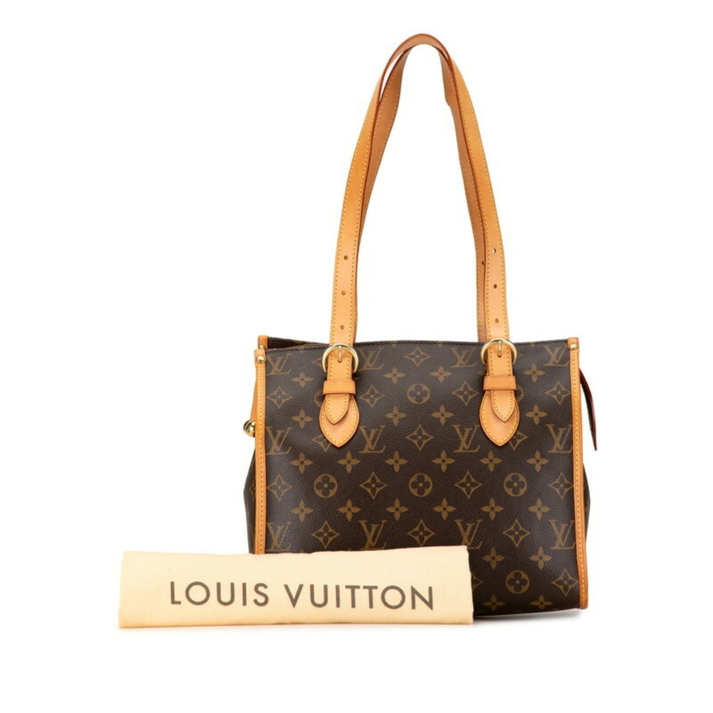 Louis Vuitton 2006 Fall Winter Collection Brown Pvc Leather Shoulder Bag Tote Bag