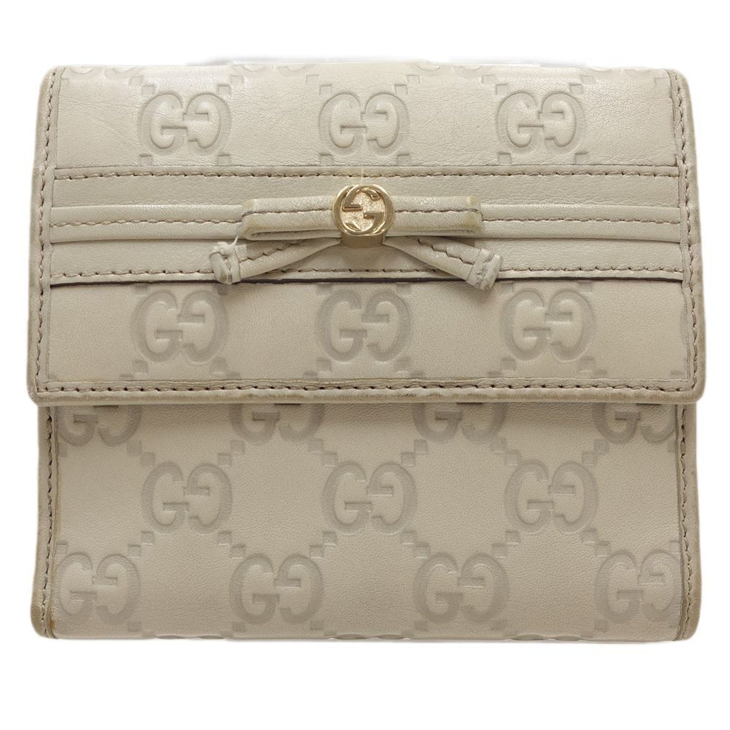 Gucci Ivory Leather Wallet (Bi-Fold) ()