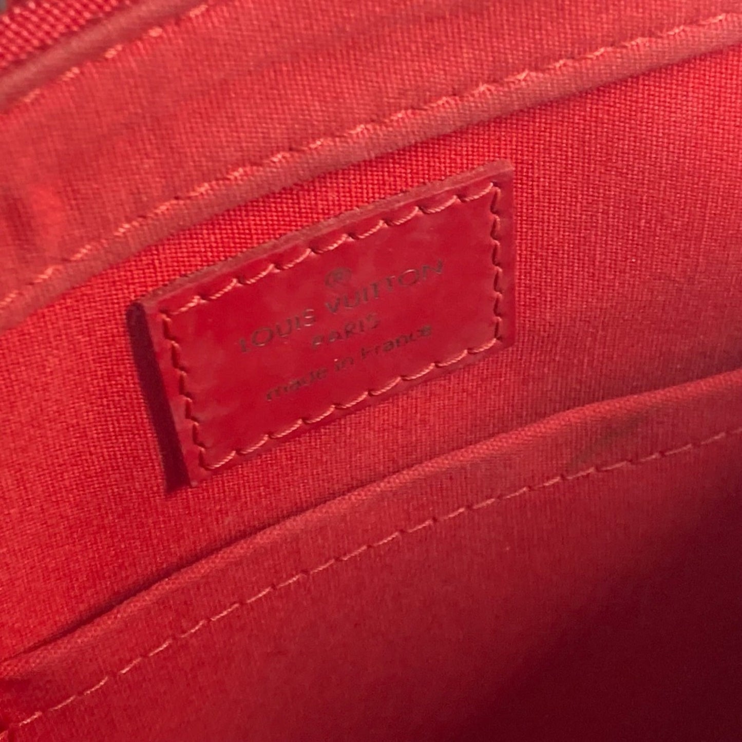 Louis Vuitton Castilian Red Red Color Epi Leather Shoulder Bag