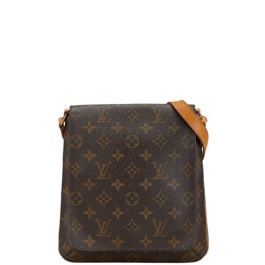 Louis Vuitton Brown Pvc Leather Shoulder Bag ()